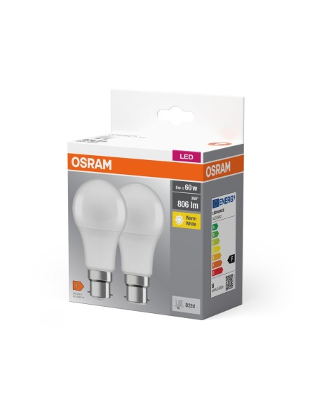 OSRAM - 4058075471801 - BTE2 LED BASE STD DEP 8,5=60W B22 CH OSR