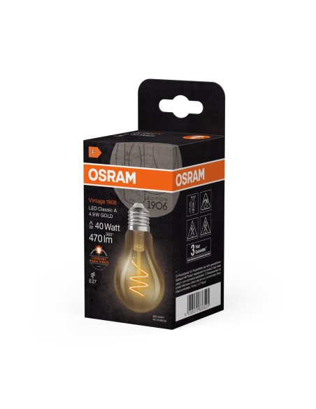 OSRAM - 4058075836525 - LED OSR DIM 1906 A60 40 5W 460lm 922 E27