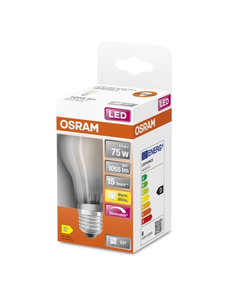 OSRAM - 4058075112094 - LED ST Classic A ver dép grad 8,5W=75 E27 chaud OSRAM