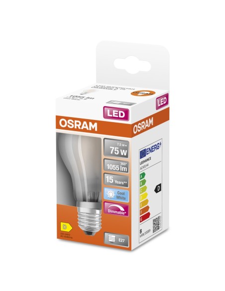 OSRAM - 4058075435001 - LED SUPERSTAR CL A  GL FR 75 dim  9W/840 E27