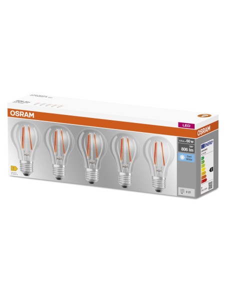 OSRAM - 4058075466517 - BTE5 LED STD FIL 60W E27 FROID     OSRAM