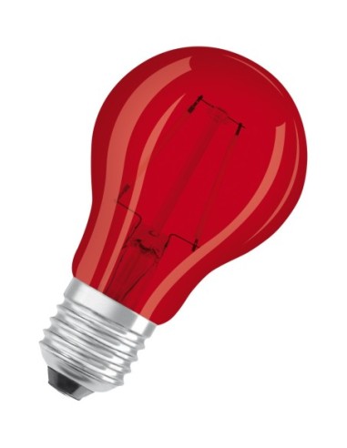 OSRAM - 4058075433946 - LED CLASSIC OSRAM STAR+ DECO CLA15 Verre Rouge E27 2,5W 45lm