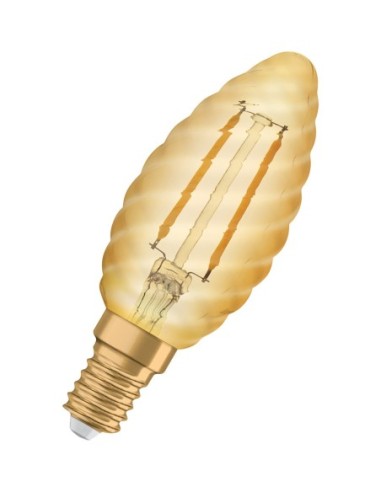 OSRAM - 4058075293243 - OSRAM LED 1906 CLBW12 FIL GOLD E14 1,5W 120lm