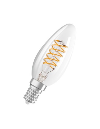 OSRAM - 4099854075728 - LED OSRAM 1906 DIM CLB40 Verre clair Filament spiral E14 4,8W 2700K