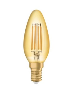 OSRAM - 4099854091476 - LED CLASSIC OSRAM 1906 CLB35 Verre Doré Filament E14 4W 824 410lm 2400K 2