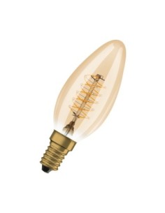 OSRAM - 4099854091612 - LED CLASSIC OSRAM 1906 DIM CLB25 Verre Doré Filament E14 3,4W 2200K 250lm