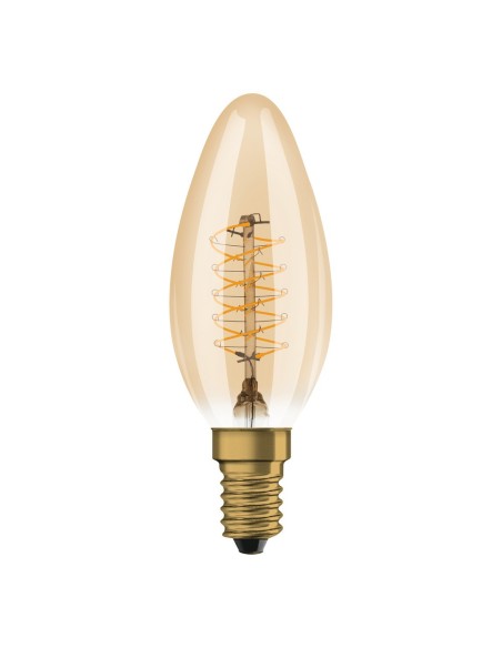 OSRAM - 4099854091612 - LED CLASSIC OSRAM 1906 DIM CLB25 Verre Doré Filament E14 3,4W 2200K 250lm