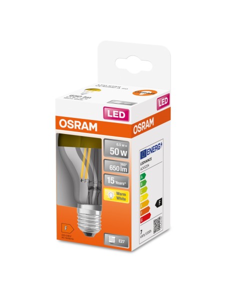 OSRAM - 4058075435346 - LED CLASSIC OSRAM Star CLA50 Miroir doré E27 7W 827 650lm