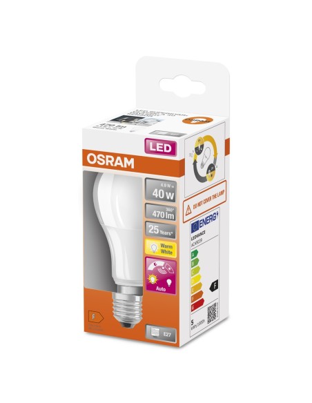 OSRAM - 4058075428300 - LED STAR+ CL A DSFR 40 non-dim  6W/827 E27