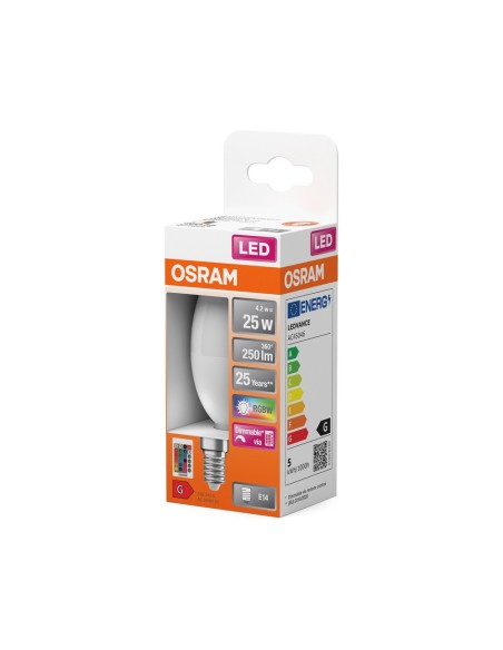 OSRAM - 4058075430778 - LED CLASSIC OSRAM Star + RGBW CLB25 E14 4,2W 827 250lm