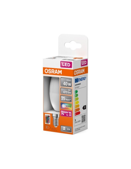 OSRAM - 4058075430853 - LED CLASSIC OSRAM Star + RGBW CLB40 E14 4,9W 827 470lm