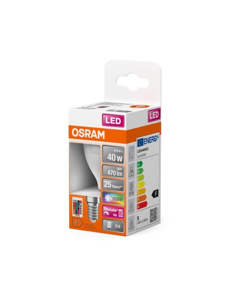 OSRAM - 4058075430877 - LED CLASSIC OSRAM Star + RGBW CLP40 E14 4,9W 827 470lm