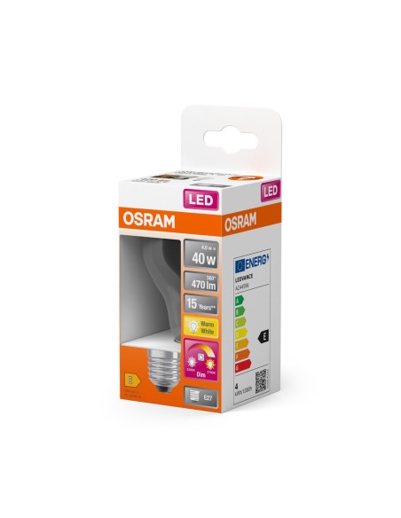 OSRAM - 4058075435568 - LED CLASSIC OSRAM Superstar CLA40 GlowDim E27 4W 470lm 2200…2700K