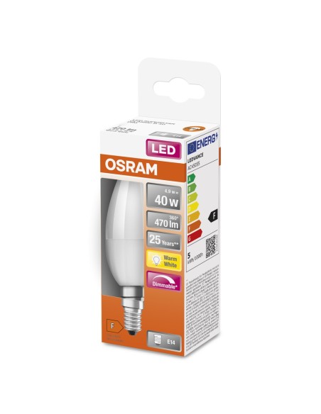 OSRAM - 4058075430914 - LED SUPERSTAR CL B  FR 40 dim  5W/827 E14