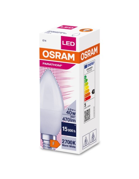 OSRAM - 4058075593237 - OSRAM LED CLB40 Dépolie 827 E14 4,9W 470lm