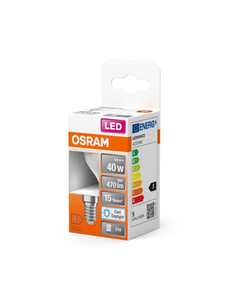 OSRAM - 4058075431010 - LED CLASSIC OSRAM STAR CLP40 Dépolie E14 4,9W 865 470lm