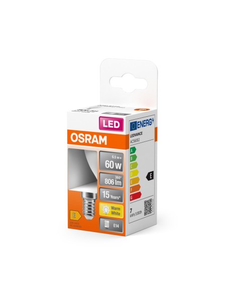 OSRAM - 4058075428522 - LED CLASSIC OSRAM STAR CLP60 Dépolie E14 7W 827 806lm