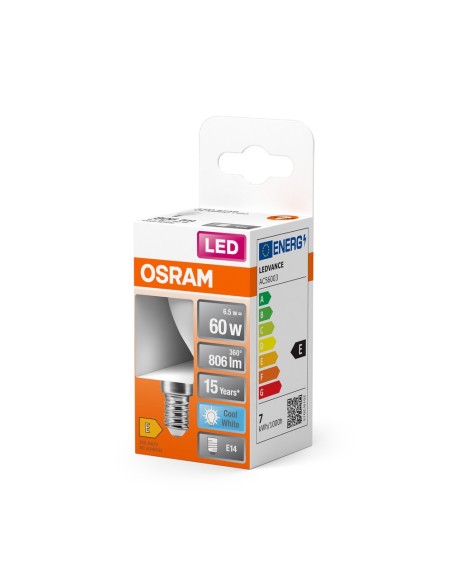 OSRAM - 4099854023101 - LED CLASSIC OSRAM STAR CLP60 Dépolie E14 7W 840 806lm