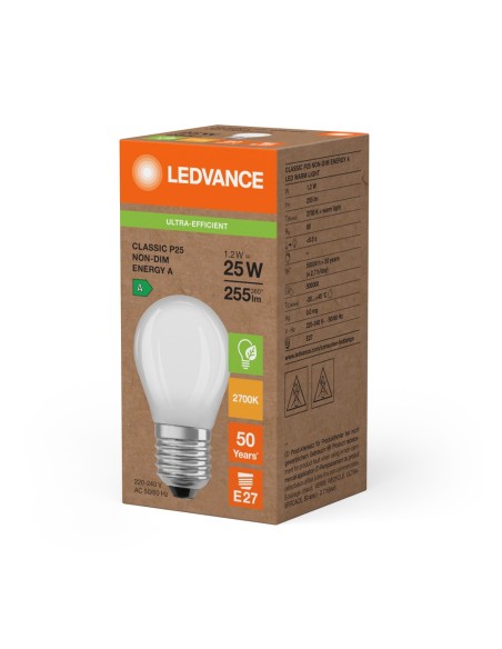 LEDVANCE - 4099854281990 - LED CLP FR 25 1.2W 827 E14 