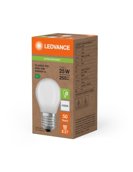 LEDVANCE - 4099854282010 - LED CLP FR 25 1.2W 840 E14 