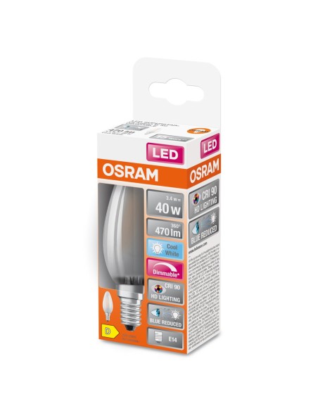 OSRAM - 4058075602793 - LED SUPERSTAR+ Flamme verre dépoli variable 3,4W=40 E14 froid