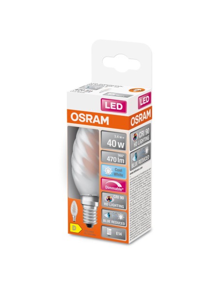 OSRAM - 4058075602892 - LED SUPERSTAR+ Flamme coup de vent verre dep var 3,4W=40 E14 ch