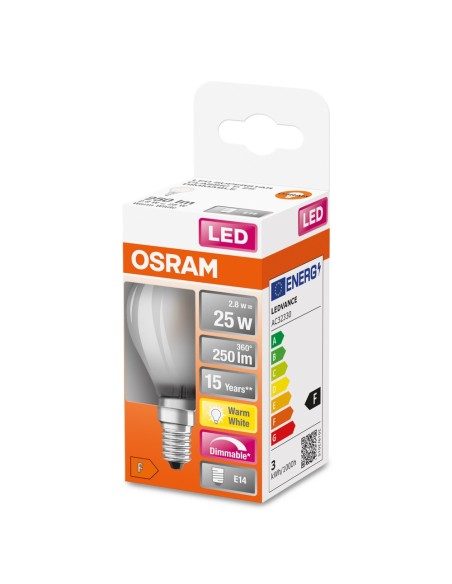 OSRAM - 4058075436961 - LED SUPERSTAR CL P  GL FR 25 dim  2,8W/827 E14