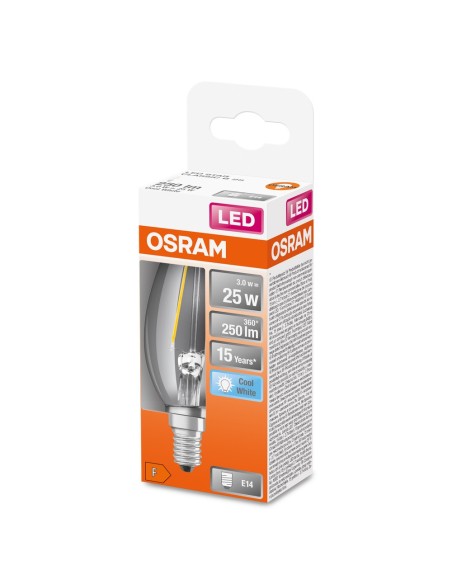 OSRAM - 4058075434141 - LED STAR CL B  FIL 25 non-dim  2,5W/840 E14