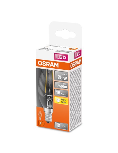 OSRAM - 4058075436565 - LED STAR CL BW  FIL 25 non-dim  2,5W/827 E14