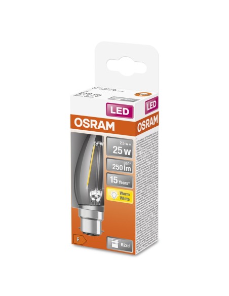 OSRAM - 4058075451636 - LED STAR CL B  FIL 25 non-dim  2,5W/827 B22d