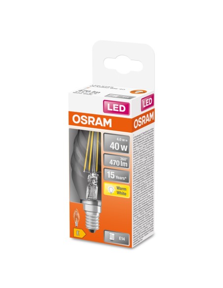 OSRAM - 4058075434202 - LED STAR CL BW  FIL 40 non-dim  4W/827 E14