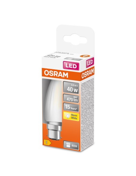 OSRAM - 4058075437227 - LED STAR CL B  GL FR 40 non-dim  4W/827 B22d