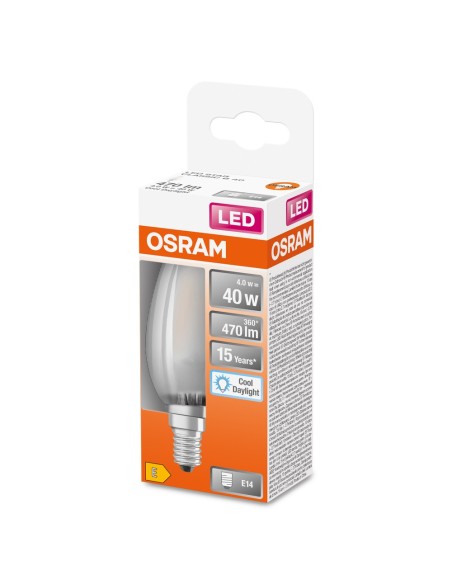 OSRAM - 4058075446786 - LED CLASSIC OSRAM FIL CLB40 Verre Dépoli 865 E14 4W 470lm