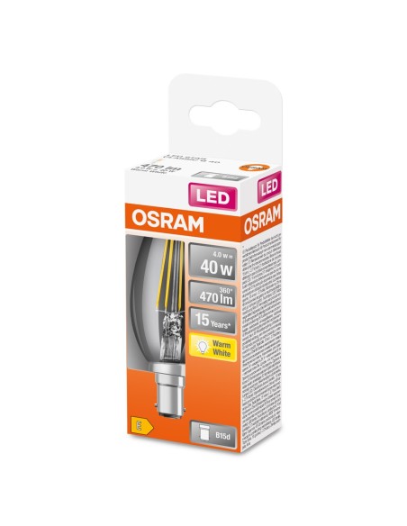 OSRAM - 4058075654532 - LED Flamme fil  4W =40 B15 827    OSRAM