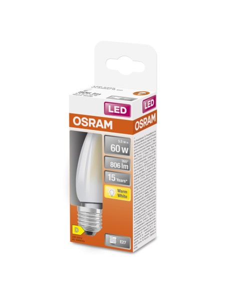 OSRAM - 4058075654433 - LED Flamme dep  5,5W=60 E27 827   OSRAM