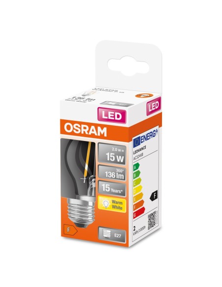 OSRAM - 4058075434325 - LED STAR CL P  FIL 15 non-dim  1,5W/827 E27