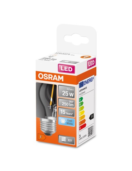 OSRAM - 4058075434080 - LED CLASSIC OSRAM Superstar CLP25 Verre Clair E27 2,5W 840 250lm