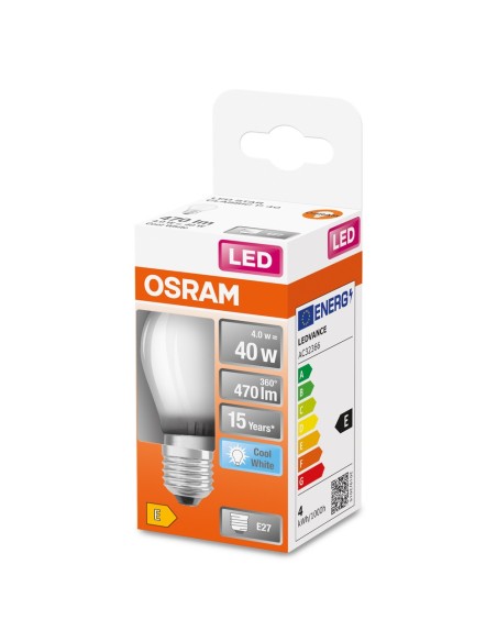 OSRAM - 4058075435124 - LED CLASSIC OSRAM FIL CLP40 Verre Dépoli 840 E27 4W 470lm