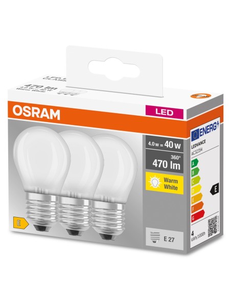 OSRAM - 4058075113022 - BTE3 LED Sph  Fil dép 4W=40 E27 ch OSRAM