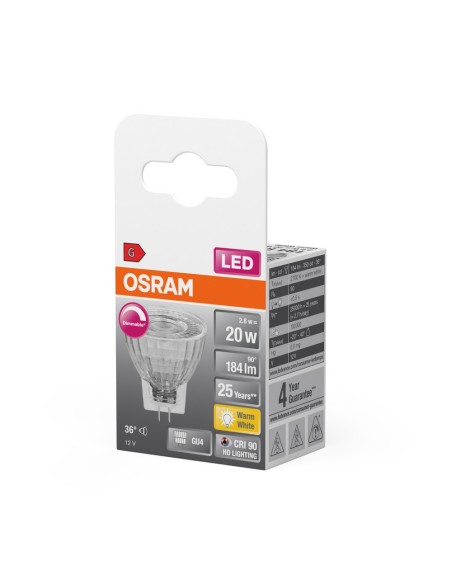 OSRAM - 4058075433083 - LED SUPERSTAR  MR11   20 dim 36° 3,2W/927 GU4