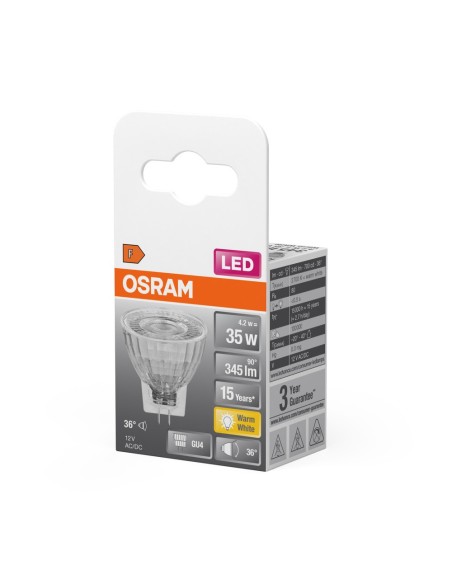 OSRAM - 4058075433380 - LED STAR  MR11   35 non-dim 36° 4,2W/827 GU4