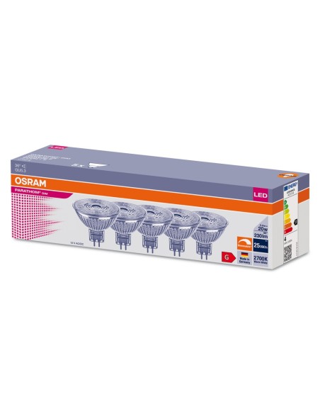 OSRAM - 4099854042881 - OSRAM LED Parathom DIM MR16 20 927 GU5.3 36° 3,4W 230lm x5