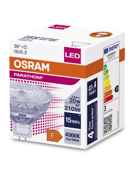 OSRAM - 4058075796614 - PARATHOM MR16 20 840 36° GU5.3 2,6W 210lm OSRAM