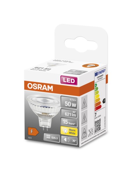 OSRAM - 4058075433762 - LED STAR  MR16   50 non-dim 36° 8W/827 GU5.3