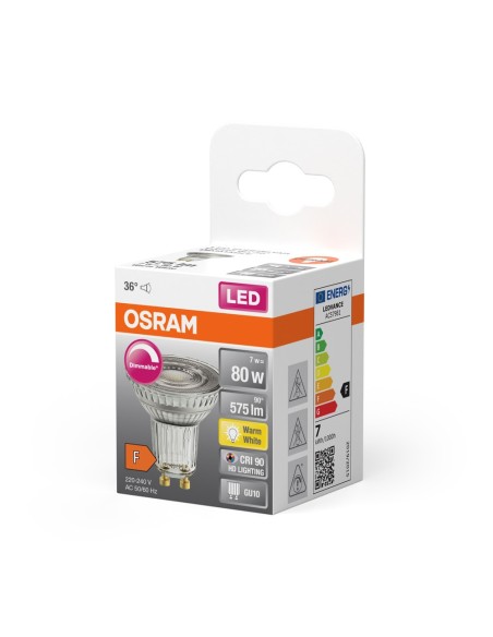 OSRAM - 4058075433663 - LED SUPERSTAR  PAR16   80 dim 36° 8,3W/927 GU10