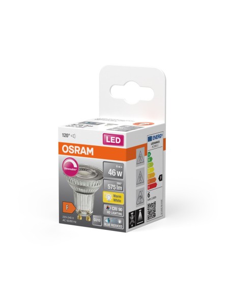 OSRAM - 4058075613164 - Spot PAR16 SUPERSTAR+ LED 36° verre variable 6,7W=46 GU10 chaud