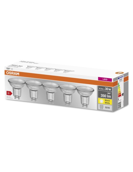 OSRAM - 4058075466579 - BTE5 LED SPOT 50W GU10 120° CHAUD  OSRAM