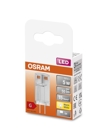 OSRAM - 4099854061974 - LED PIN CL 0,6=5W 827 12V G4       OSRAM