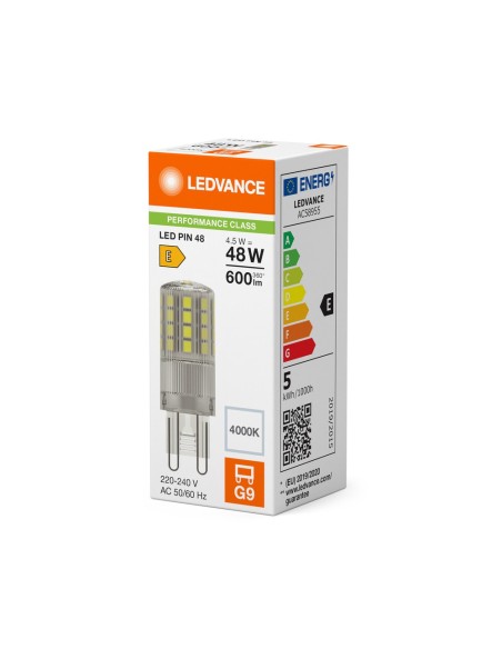 LEDVANCE - 4099854249051 - LED SPECIAL PIN50 LEDVANCE PFM G9 Claire 4,5W 840 600lm