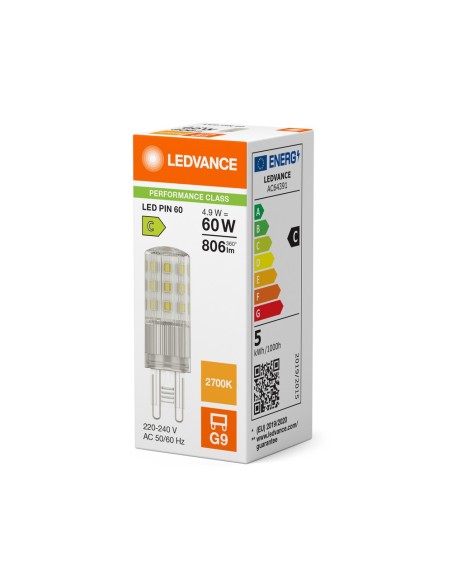 LEDVANCE - 4058075840560 - LED SPECIAL PIN50 LEDVANCE PFM G9 Claire 4,9W 827 806lm